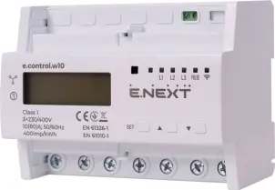 Лічильник трифазний e.control.w10 10(80)А електронний клас 1.0 (некомерц.) багатофункціональний №2