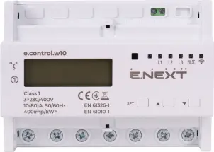 Лічильник трифазний e.control.w10 10(80)А електронний клас 1.0 (некомерц.) багатофункціональний №4