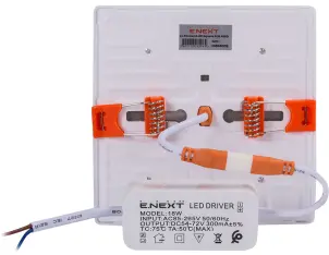 Світильник світлодіодний вбудований e.LED.stand.MP.Square.R.18.4500 квадрат 18Вт 4500К 1620Лм №3
