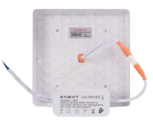 Світильник світлодіодний накладний e.LED.stand.MP.Square.S.18.4500 квадрат 18Вт 4500К 1620Лм №3