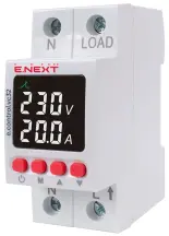Реле контроля напряжения и тока однофазное 32А с индикацией e.control.vc32