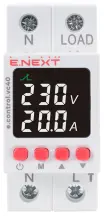 Реле контроля напряжения и тока однофазное 40А с индикацией e.control.vc40