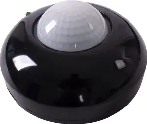 Датчик руху інфрачервоний стельовий e.sensor.pir.07.black(чорний), 360°, IP20 №1