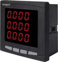 Цифровой амперметр врезной e.meter.pro.96.a.led 96х96мм, АС 230В, 5А