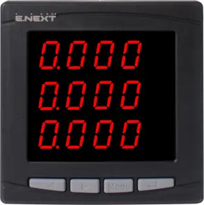 Цифровий амперметр врізний e.meter.pro.96.a.led 96х96мм, АС 230В, 5А №2