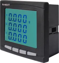 Анализатор параметров сети e.meter.pro.96.m.lcd 96х96мм, АС 230В, 5А, 0-450В, RS-485