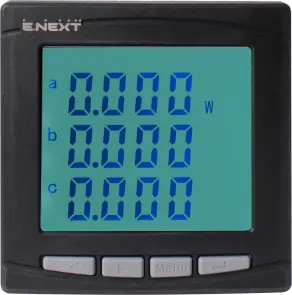 Аналізатор параметрів мережі e.meter.pro.96.m.lcd 96х96мм, АС 230В, 5А, 0-450В, RS-485 №2