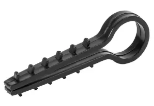 Дюбель - ялинка 10 mm для круглого проводу e.metiz.dowel.fir.black.10, чорний 100 шт. №1