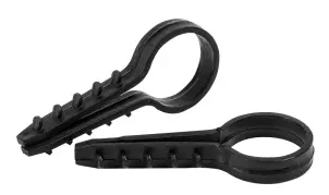 Дюбель - ялинка 20 mm для круглого проводу e.metiz.dowel.fir.black.20, чорний 50 шт. №3