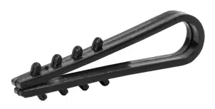 Дюбель - ялинка 6 mm для круглого проводу e.metiz.dowel.fir.black.6, чорний 100 шт. №1