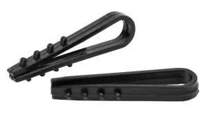 Дюбель - ялинка 6 mm для круглого проводу e.metiz.dowel.fir.black.6, чорний 100 шт. №3