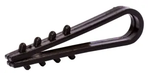 Дюбель - ялинка 8 mm для круглого проводу e.metiz.dowel.fir.black.8, чорний 100 шт. №1