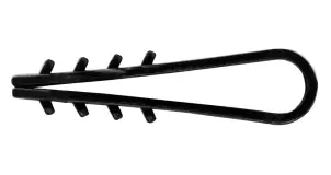Дюбель - ялинка 8 mm для круглого проводу e.metiz.dowel.fir.black.8, чорний 100 шт. №2