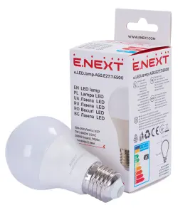 Лампа світлодіодна e.LED.lamp.A60.E27.7.6500, 7Вт, 6500К №2