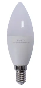 Лампа світлодіодна e.LED.lamp.B35.E14.8.6500 №1