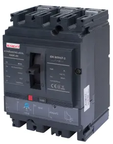 Силовий автоматичний вимикач e.industrial.ukm.100R.80 з регулюванням, 3р, 80А №1