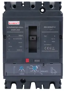 Силовой автоматический выключатель e.industrial.ukm.250R.250 с регулировкой, 3р, 250А №3