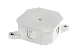 Коробка распределительная e.db.stand.r2.85x85x35K с клеммником, 85х85х35 мм, IP 44, Р 2, наружная