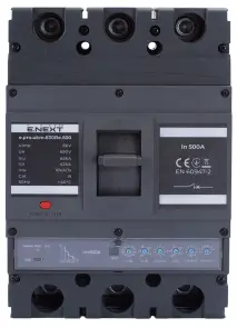 Силовий автоматичний вимикач e.pro.ukm.630Re.500 з електронним розчіплювачем, 3р, 500А №2