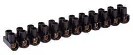 Клеммная колодка делимая, 12групп e.tc.stand.12.6.black, 6 А, черная