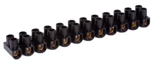 Клеммная колодка делимая, 12групп e.tc.stand.12.6.black, 6 А, черная №1