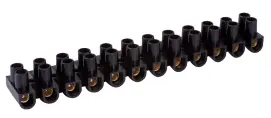 Клеммная колодка делимая, 12групп e.tc.stand.12.14.black, 20 А, черная