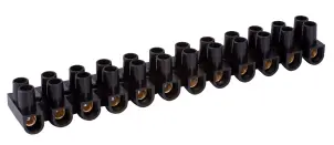 Клеммная колодка делимая, 12групп e.tc.stand.12.14.black, 20 А, черная №1