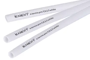 Термоусаджувальна трубка з клейовим шаром e.termo.pro.7,9.2,7.white, 7,9/2,7, 1м, біла №1