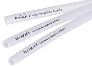Термоусадочная трубка с клеевым слоем e.termo.pro.9,5.3,2.white, 9,5/3,2, 1м, белая №1
