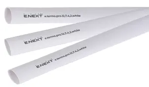 Термоусадочная трубка с клеевым слоем e.termo.pro.12,7.4,2.white, 12,7/4,2, 1м, белая №1