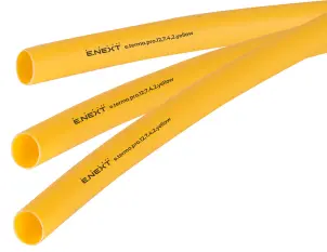 Термоусадочная трубка с клеевым слоем e.termo.pro.12,7.4,2.yellow, 12,7/4,2, 1м, желтая №1