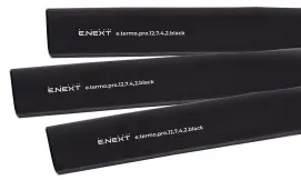 Термоусаджувальна трубка з клейовим шаром e.termo.pro.12,7.4,2.black, 12,7/4,2, 1м, чорна