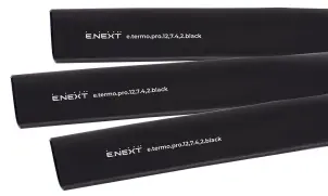 Термоусаджувальна трубка з клейовим шаром e.termo.pro.12,7.4,2.black, 12,7/4,2, 1м, чорна №1