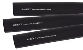 Термоусаджувальна трубка з клейовим шаром e.termo.pro.15,4.5,2.black, 15,4/5,2, 1м, чорна