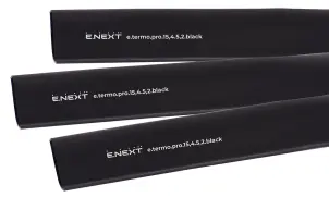 Термоусаджувальна трубка з клейовим шаром e.termo.pro.15,4.5,2.black, 15,4/5,2, 1м, чорна №1