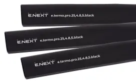 Термоусадочная трубка с клеевым слоем e.termo.pro.25,4.8,5.black, 25,4/8,5, 1м, черная