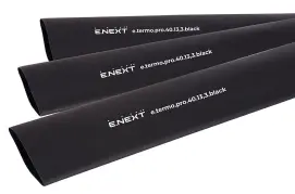 Термоусаджувальна трубка з клейовим шаром e.termo.pro.40.13,3.black, 40/13,3, 1м, чорна