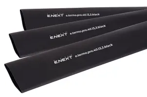 Термоусадочная трубка с клеевым слоем e.termo.pro.40.13,3.black, 40/13,3, 1м, черная №1