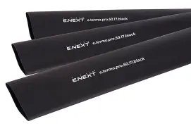 Термоусаджувальна трубка з клейовим шаром e.termo.pro.50.17.black, 50/17, 1м, чорна