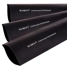 Термоусадочная трубка с клеевым слоем e.termo.pro.70.23.black, 70/23, 1м, черная