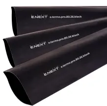 Термоусадочная трубка с клеевым слоем e.termo.pro.80.26.black, 80/26, 1м, черная