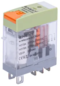 Реле проміжне e.relay.pro.12.1.24DC, 12А, 1 група контактів, котушка 24В DC №1
