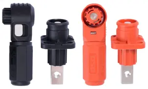 Клеммы проходные для аккумуляторов e.tc.dc.industrial.130 оранжевая и черная 130 А №4