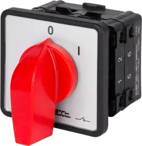 Пакетный переключатель LK40/2.211-ZP/45 щитовой, с передней панелью, 3p, 0-1, 40А №1