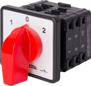 Пакетний перемикач LK63/3.323-ZP/45 щитовий, з передньою панеллю, 3p, 1-0-2, 63А №3