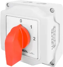 Пакетный переключатель LK16/4.322-ОВ/45 в корпусе, 0-1-2, 16А, IP44