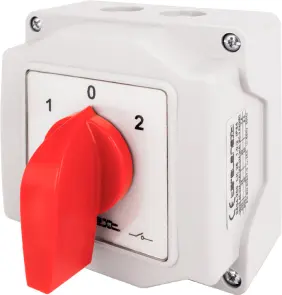 Пакетный переключатель LK25/3.323-ОВ/45 в корпусе, 3p, 1-0-2, 25А, IP44 №1