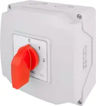 Пакетный переключатель LK63/4.322-ОВ/45 в корпусе, 0-1-2, 63А, IP44