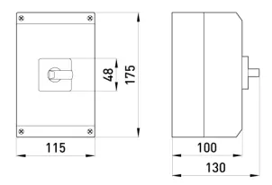 Пакетный переключатель в корпусе e.industrial.sb.1-0-2.3.40, 3р, 40А (1-0-2) №2