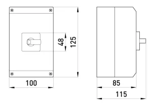 Пакетный переключатель в корпусе e.industrial.sb.1-0-2.4.20, 4р, 20А (1-0-2) №2